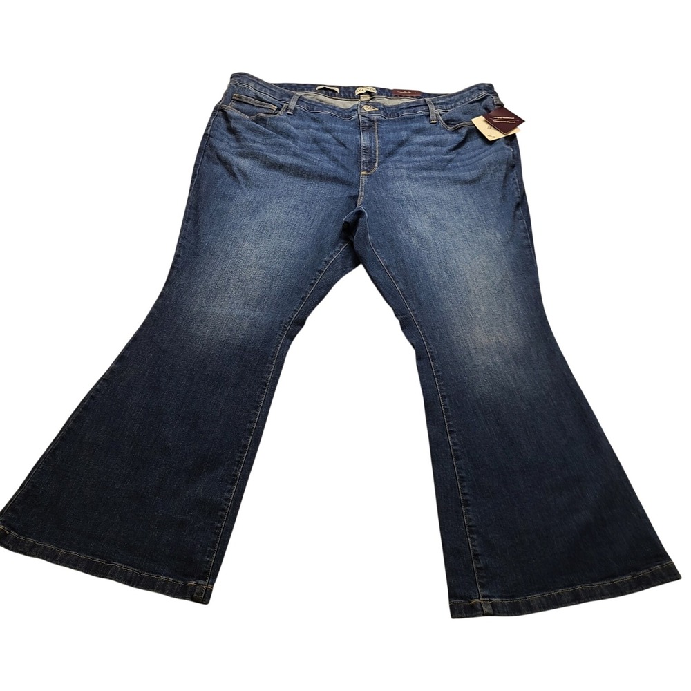 Ava & Viv Women's Plus Size 26 Bootcut Jeans Dark Wash Tummy Control Classic NWT